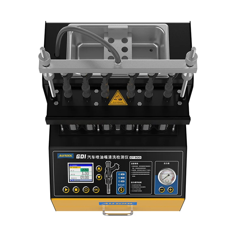 Auto Repair Shop Design - Automotive Fuel Injector Cleaning Machine, 6-Cylinder