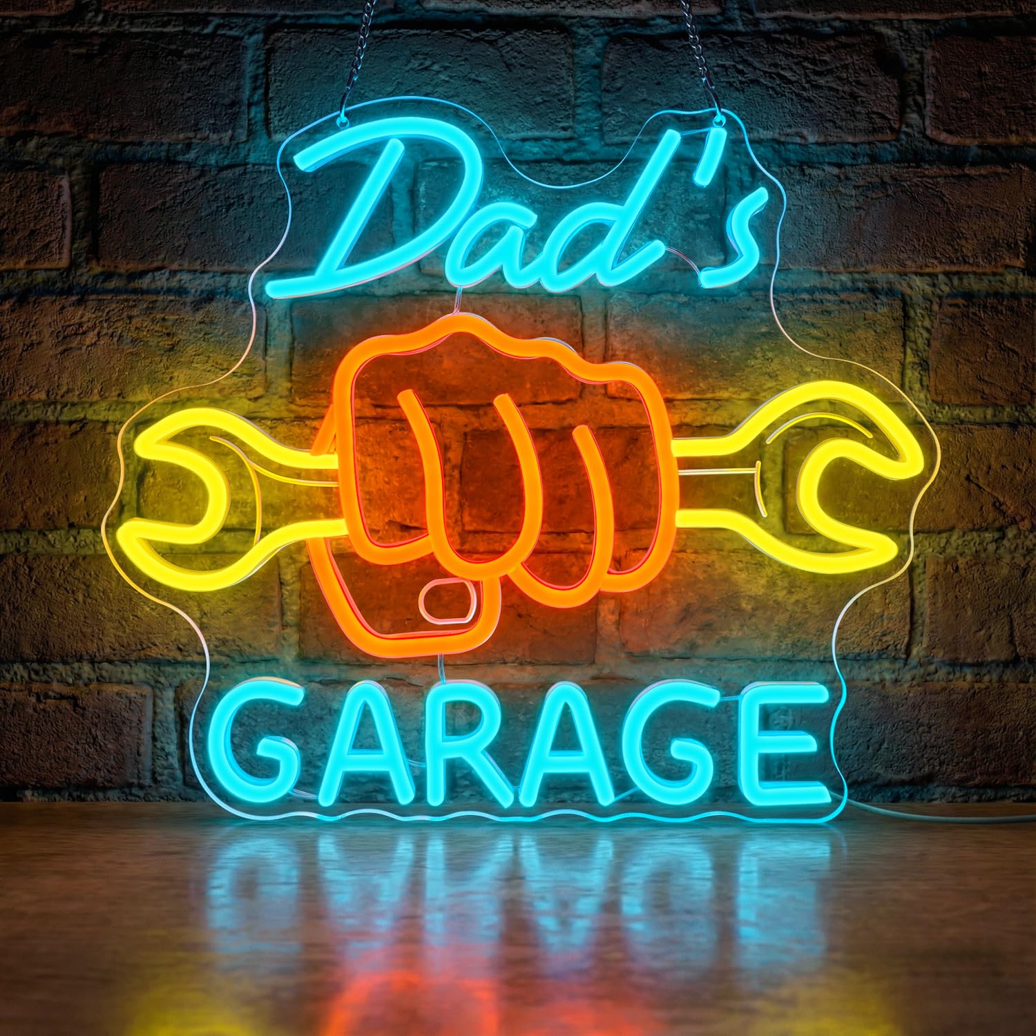 Dad’s Garage Neon Sign for Wal - огляд і ціна Auto Repair Shop Design