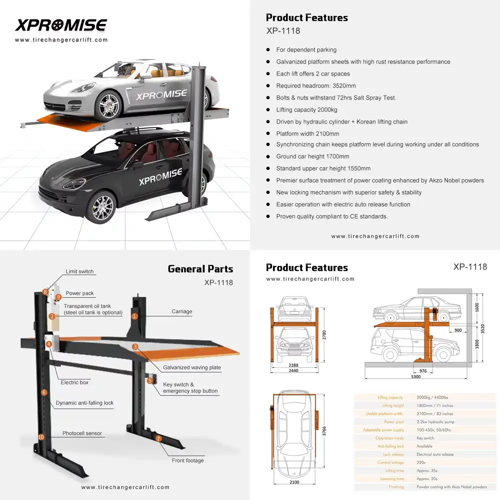 New Design Two-Post Car Parkin - огляд і ціна Auto Repair Shop Design
