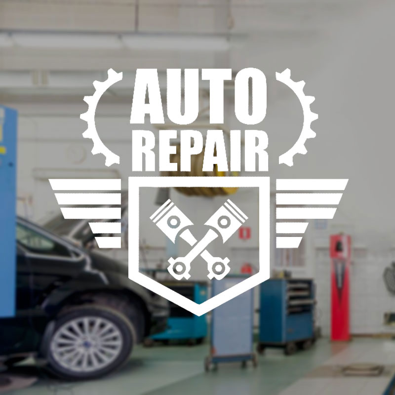 Auto Repair Wall Decal Car Ser - огляд і ціна Auto Repair Shop Logo